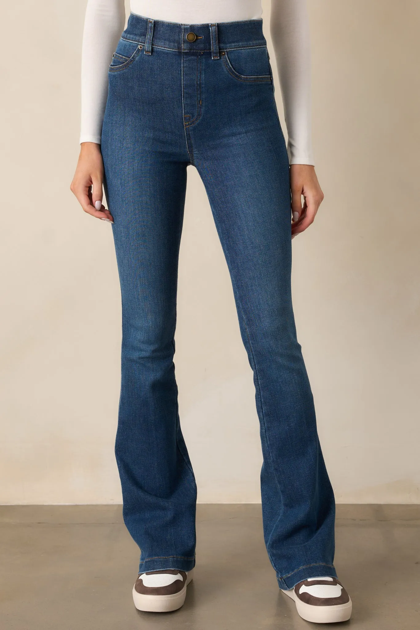 SPANX EveryWear Authentic Blue Flare Jeans