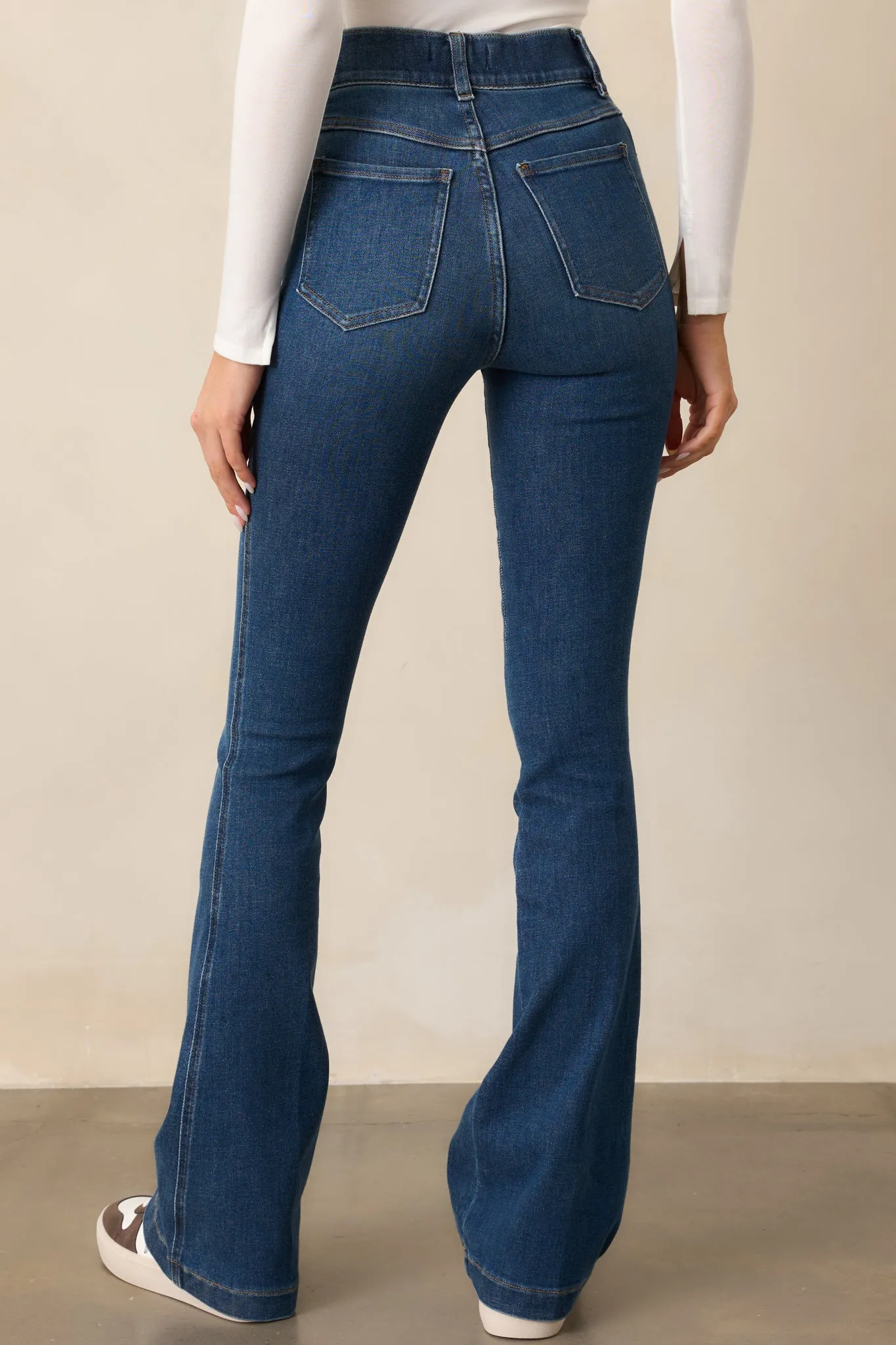 SPANX EveryWear Authentic Blue Flare Jeans