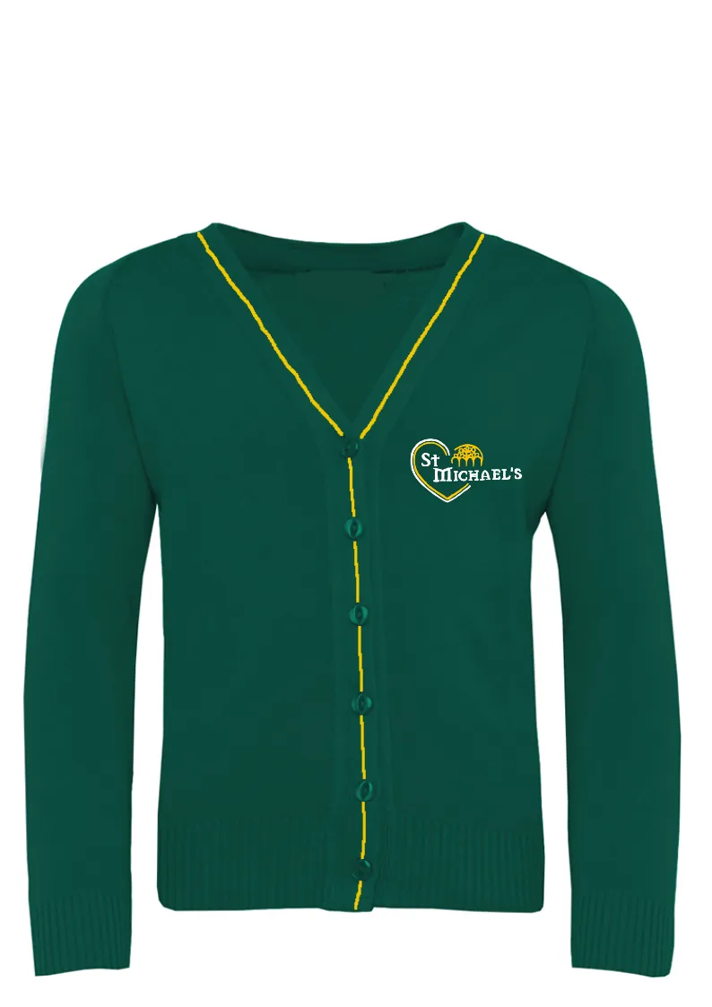 St Michael's R.C. Primary School - Newcastle Bottle Green Cardigan