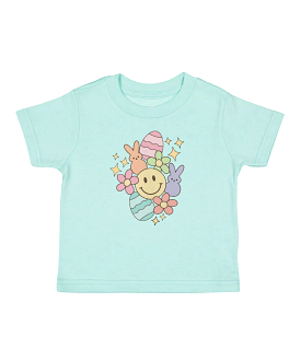 Sweet Wink - Aqua Easter Doodle SS T-Shirt