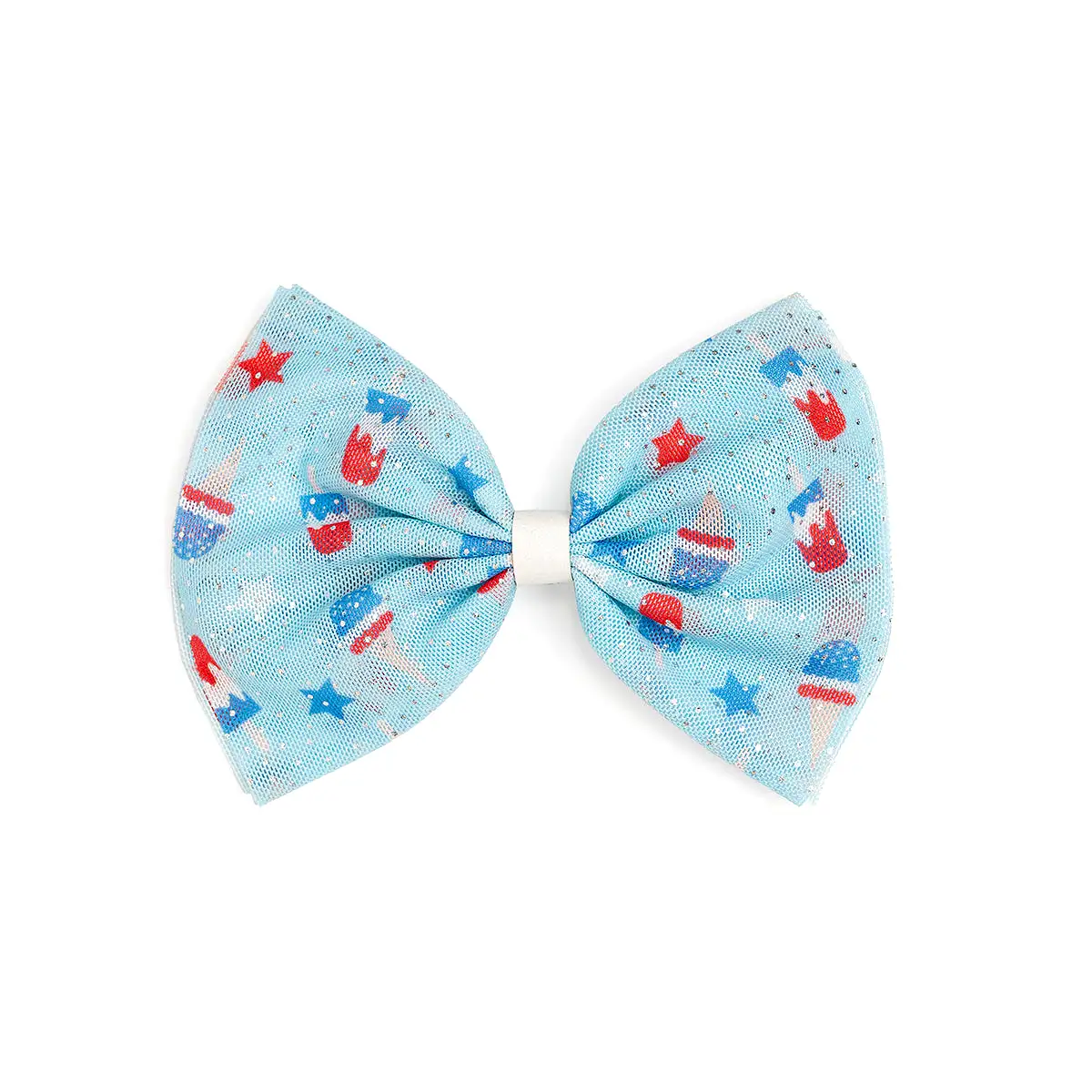 Sweet Wink Bomb Pop Tulle Bow Clip