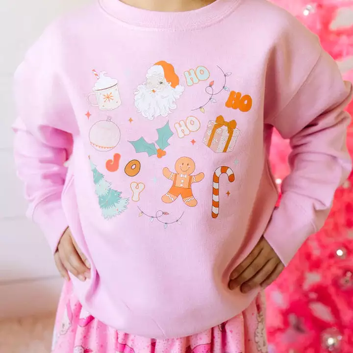 Sweet Wink - Christmas Doodle Sweatshirt