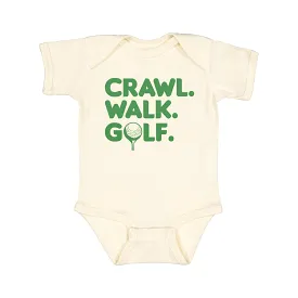 Sweet Wink Crawl Walk Golf S/S Bodysuit - Natural