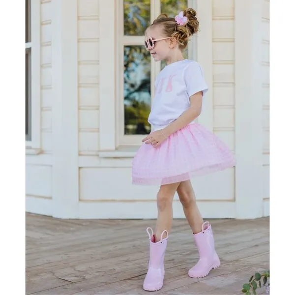 Sweet Wink Gingham Tutu, Pink