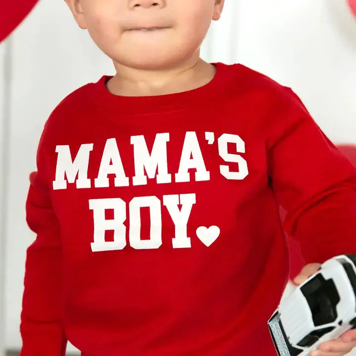 Sweet Wink - Mama's Boy Red Sweatshirt