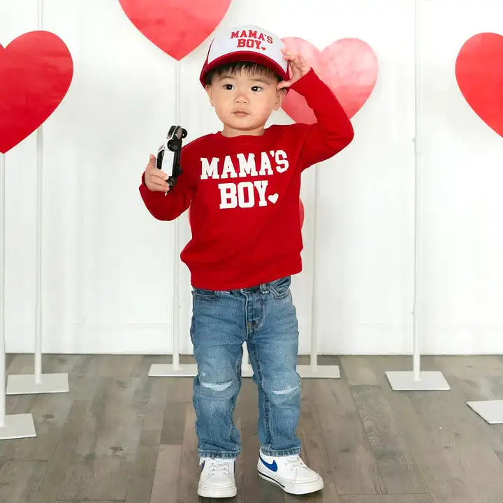 Sweet Wink - Mama's Boy Red Sweatshirt