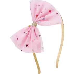 Sweet Wink Star Bow Headband, Pink