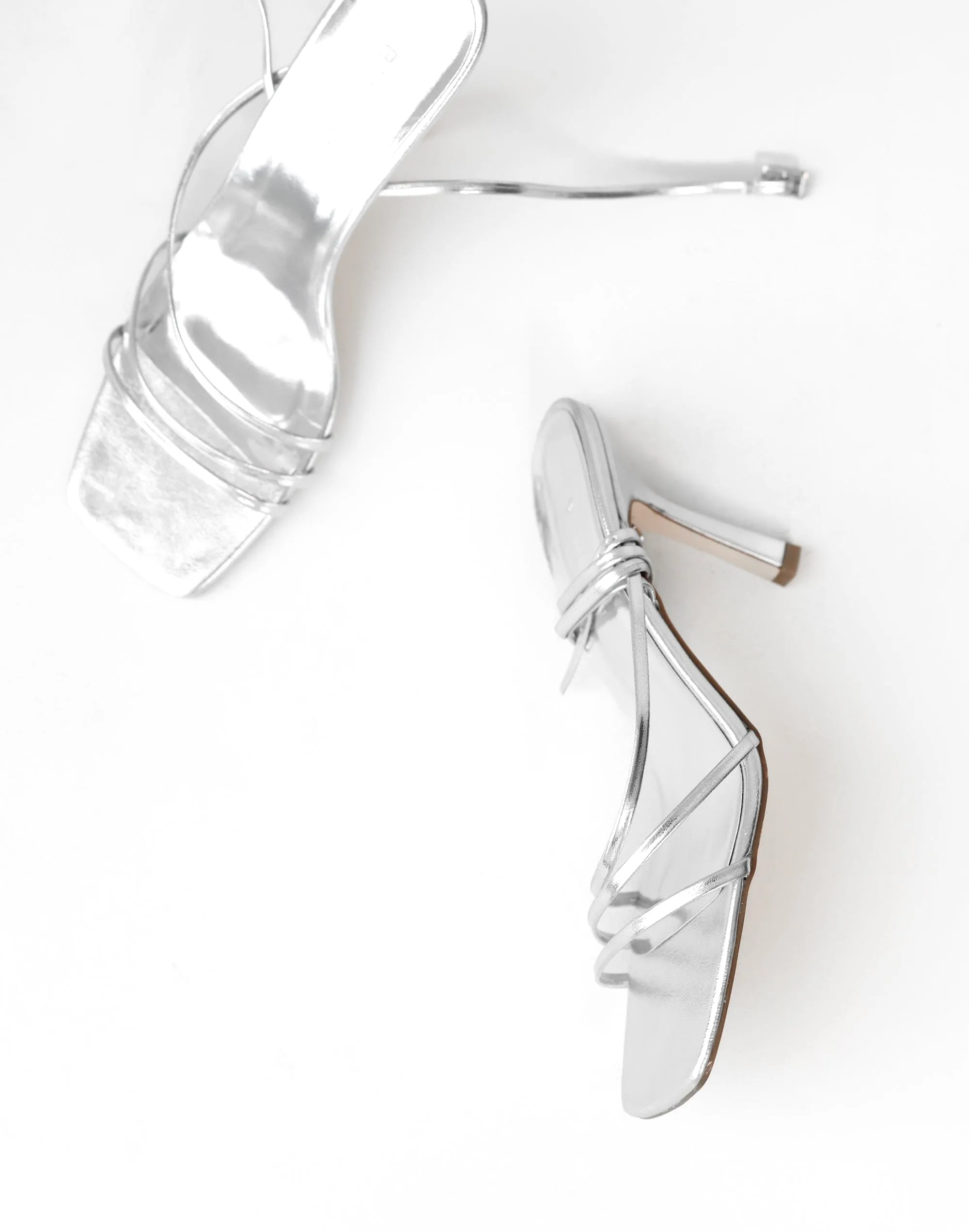 Sylvia Heels (Silver) - By Billini