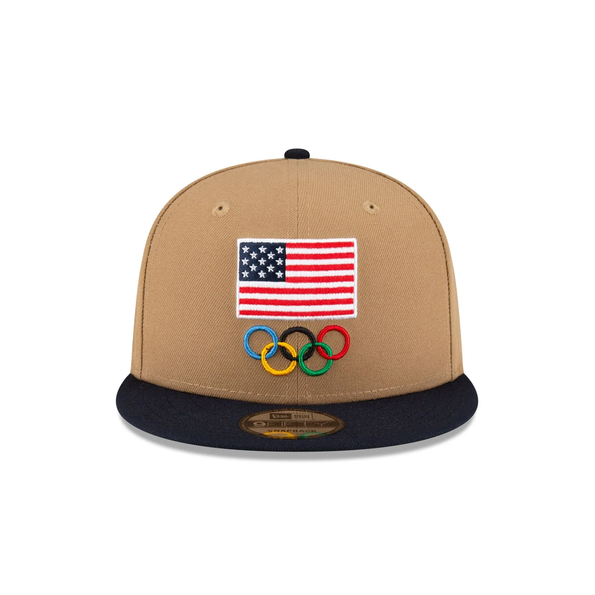 Team USA Khaki 9FIFTY Snapback Hat