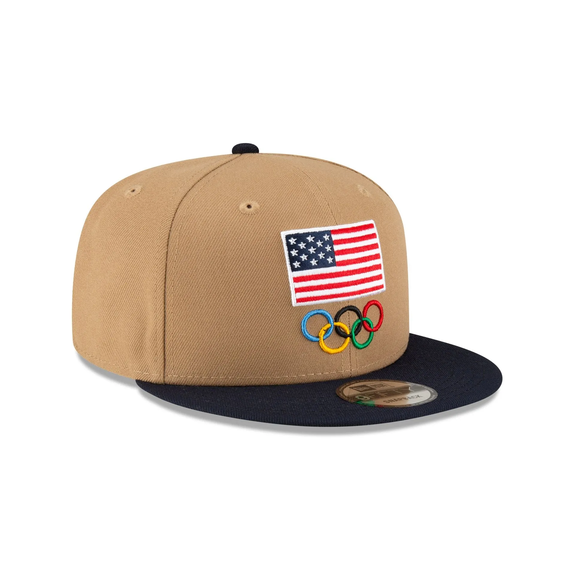 Team USA Khaki 9FIFTY Snapback Hat