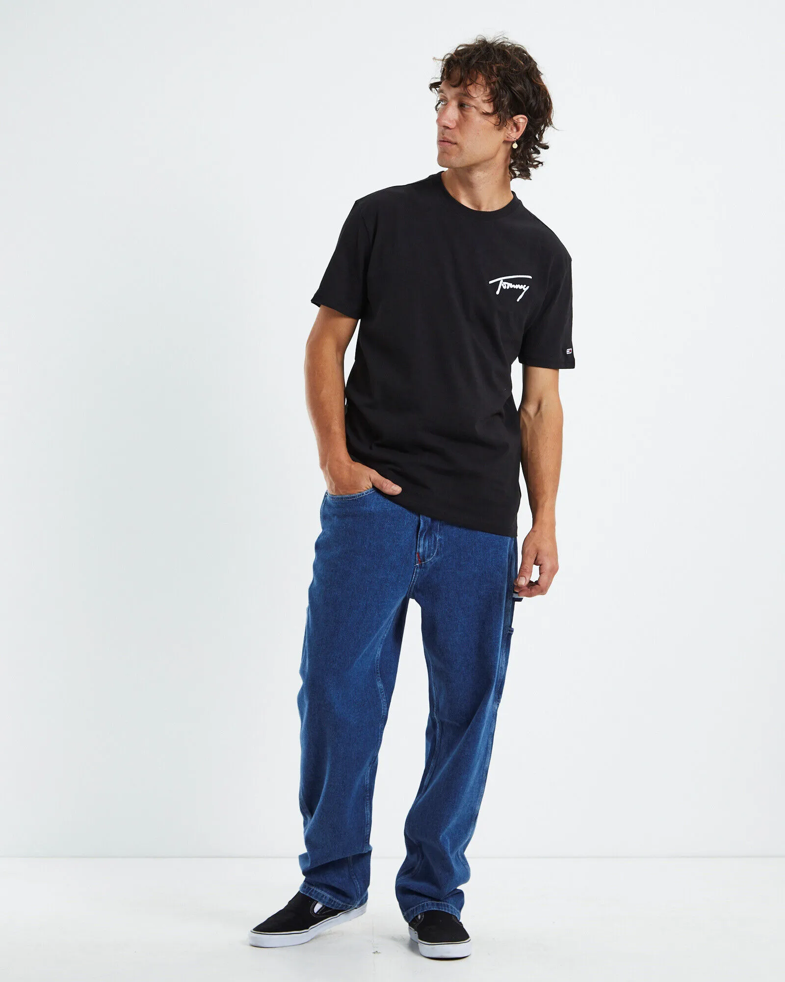 Tommy Jeans TJM Tommy Signature T-Shirt Black