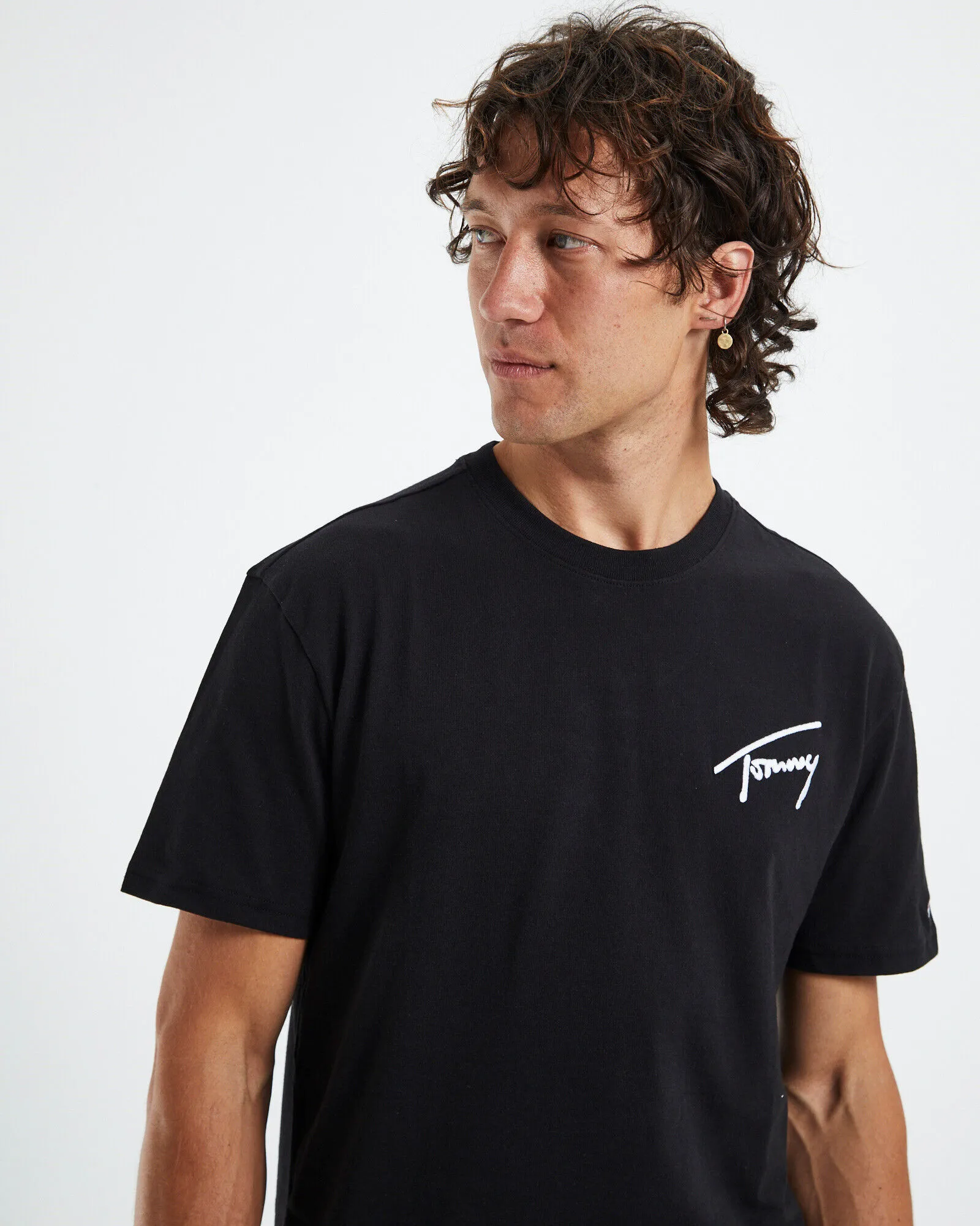 Tommy Jeans TJM Tommy Signature T-Shirt Black