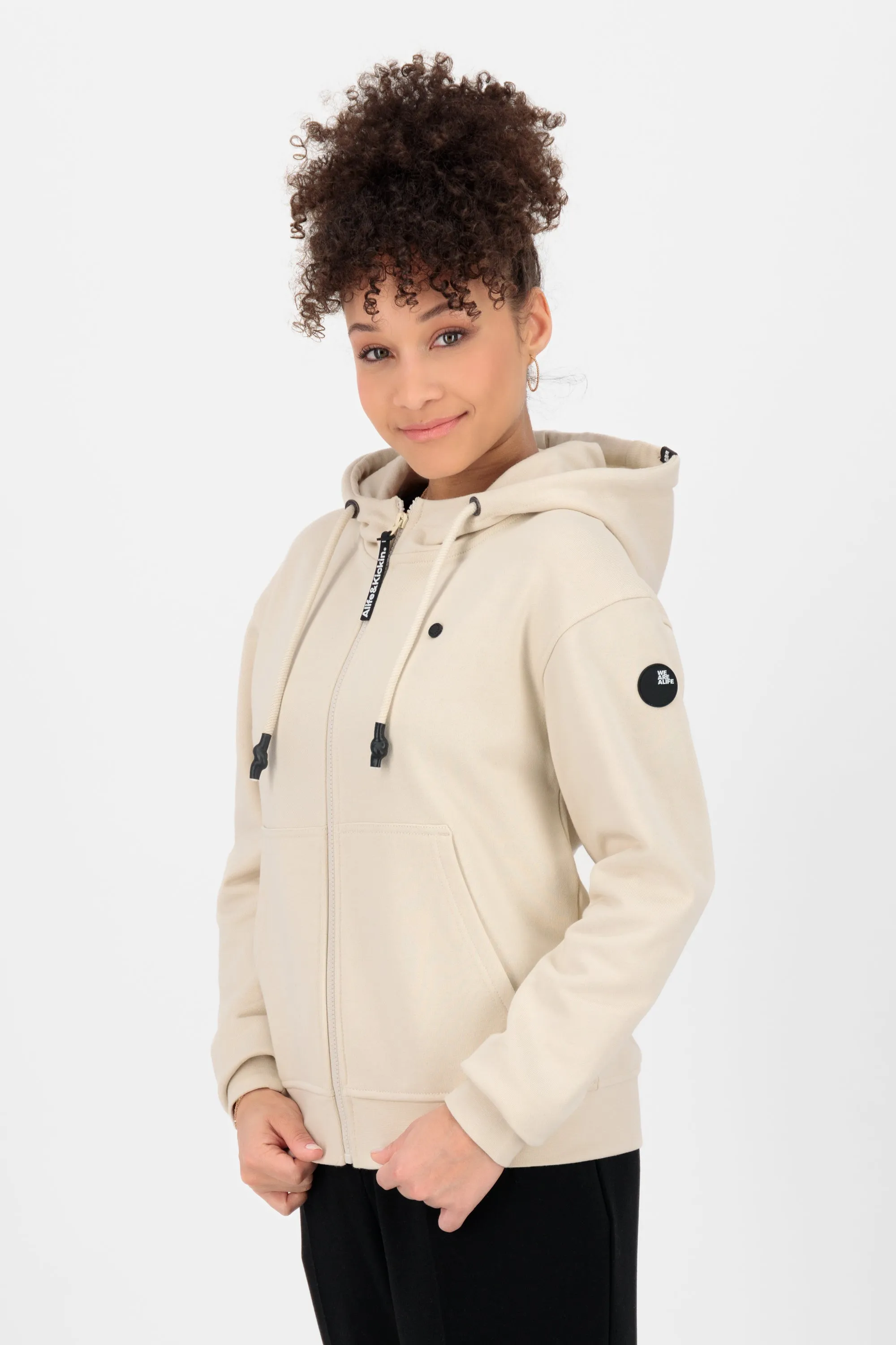 TwiggyAK A Hooded Sweat Jacket  Beige