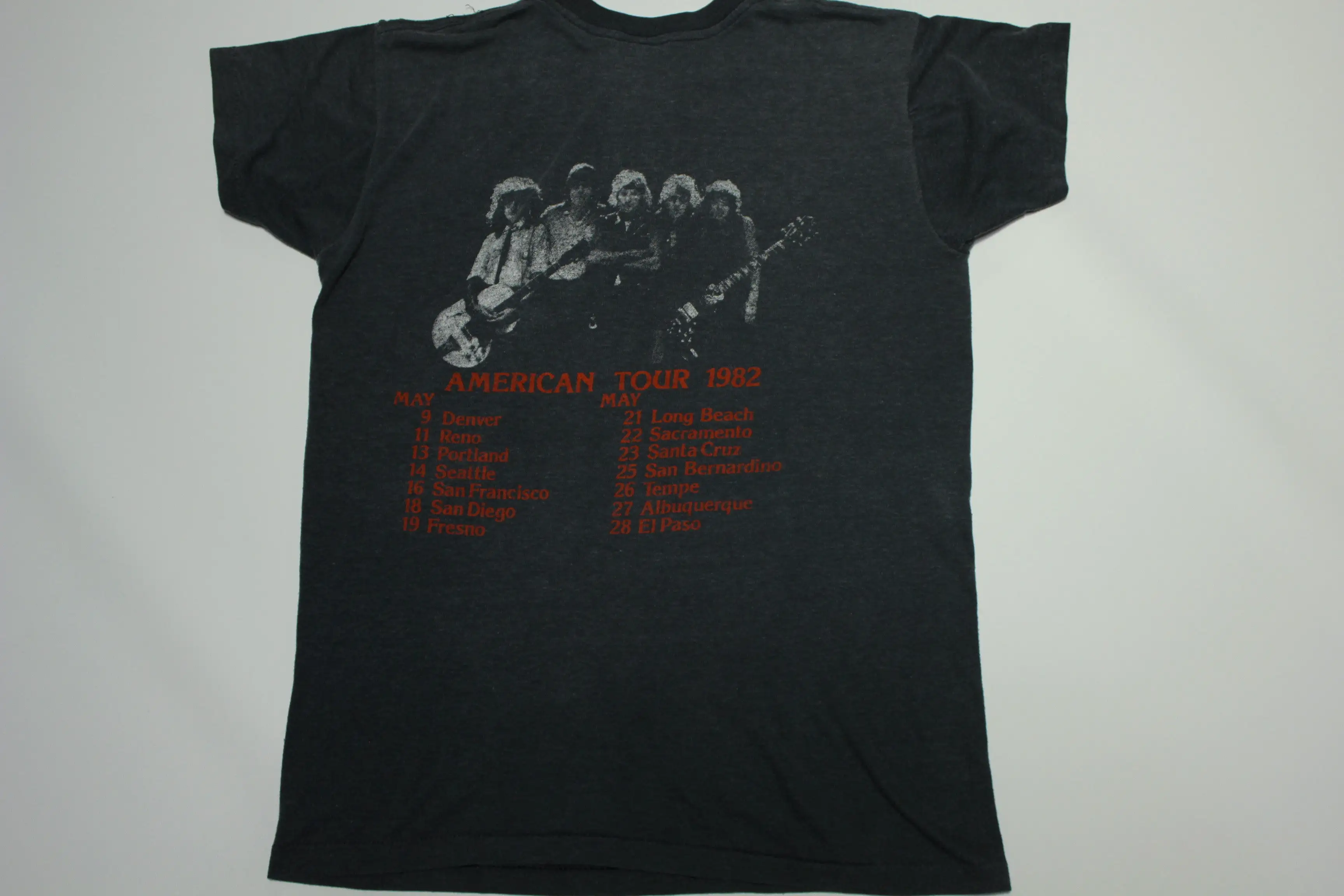 UFO Mechanix 1982 Vintage 80's American Tour Single Stitch Concert T-Shirt