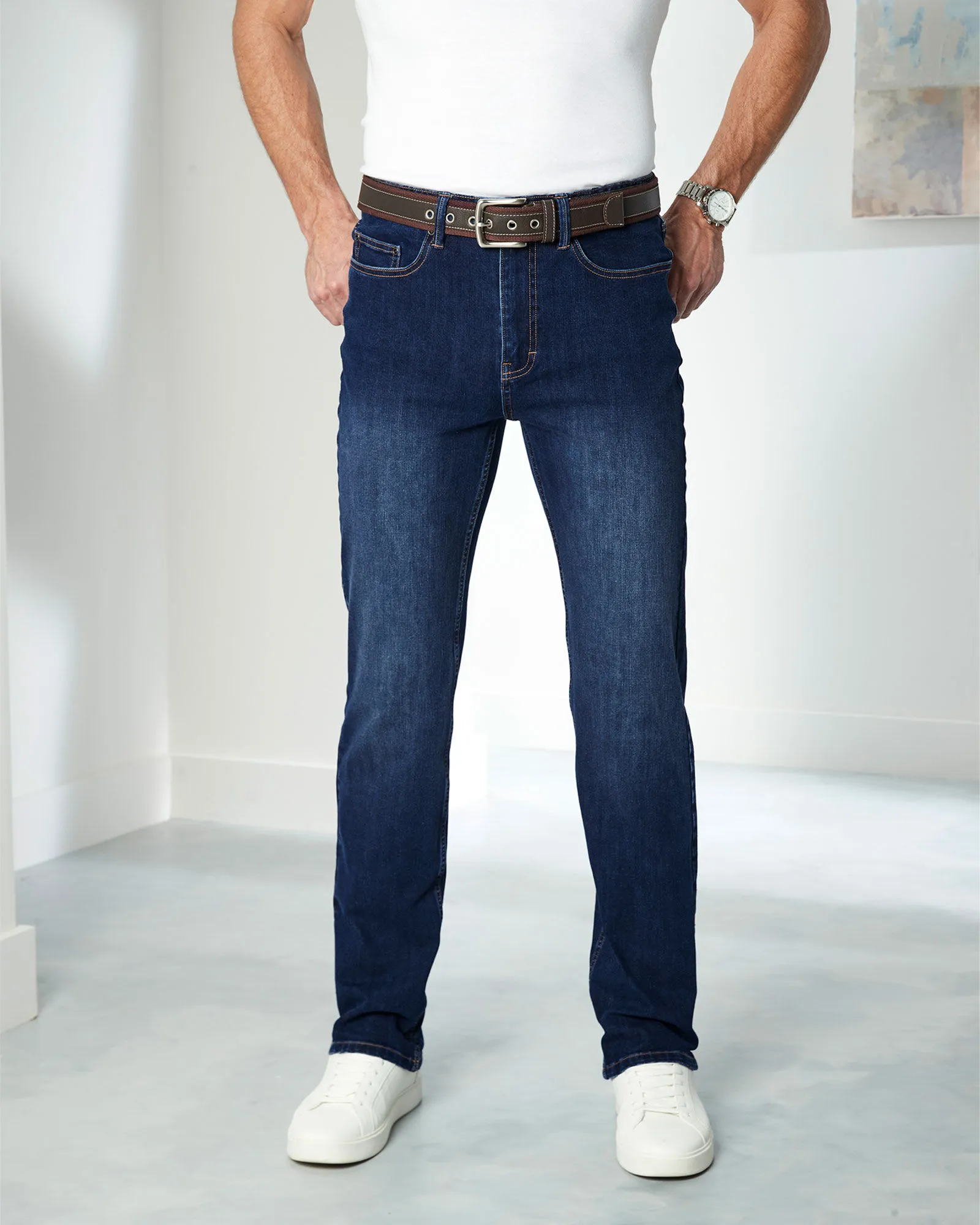 Ultimate Comfort 4-Way Stretch Straight Fit Jeans