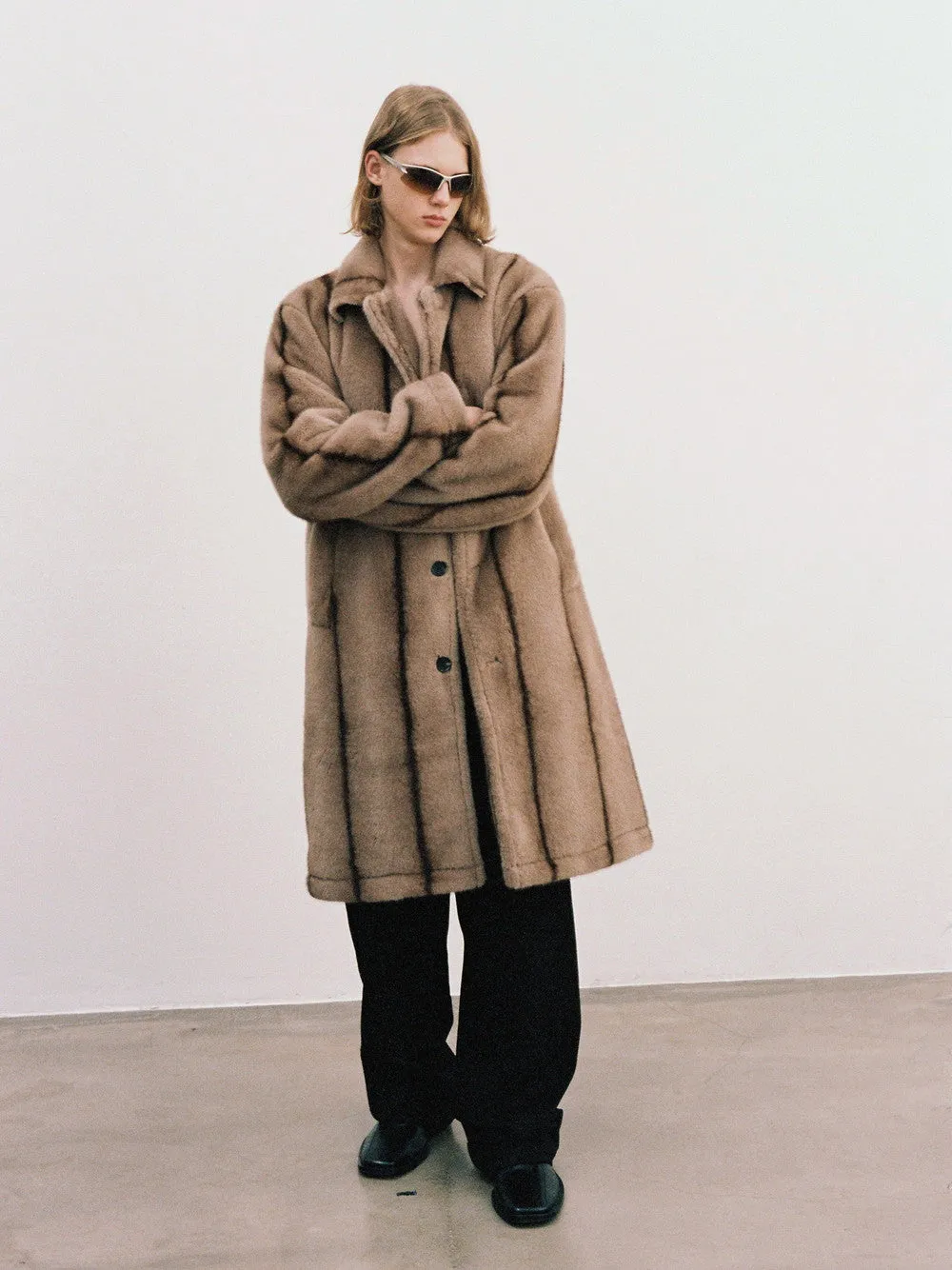 Unisex High-End Wool Warm Retro Long Boa-Coat