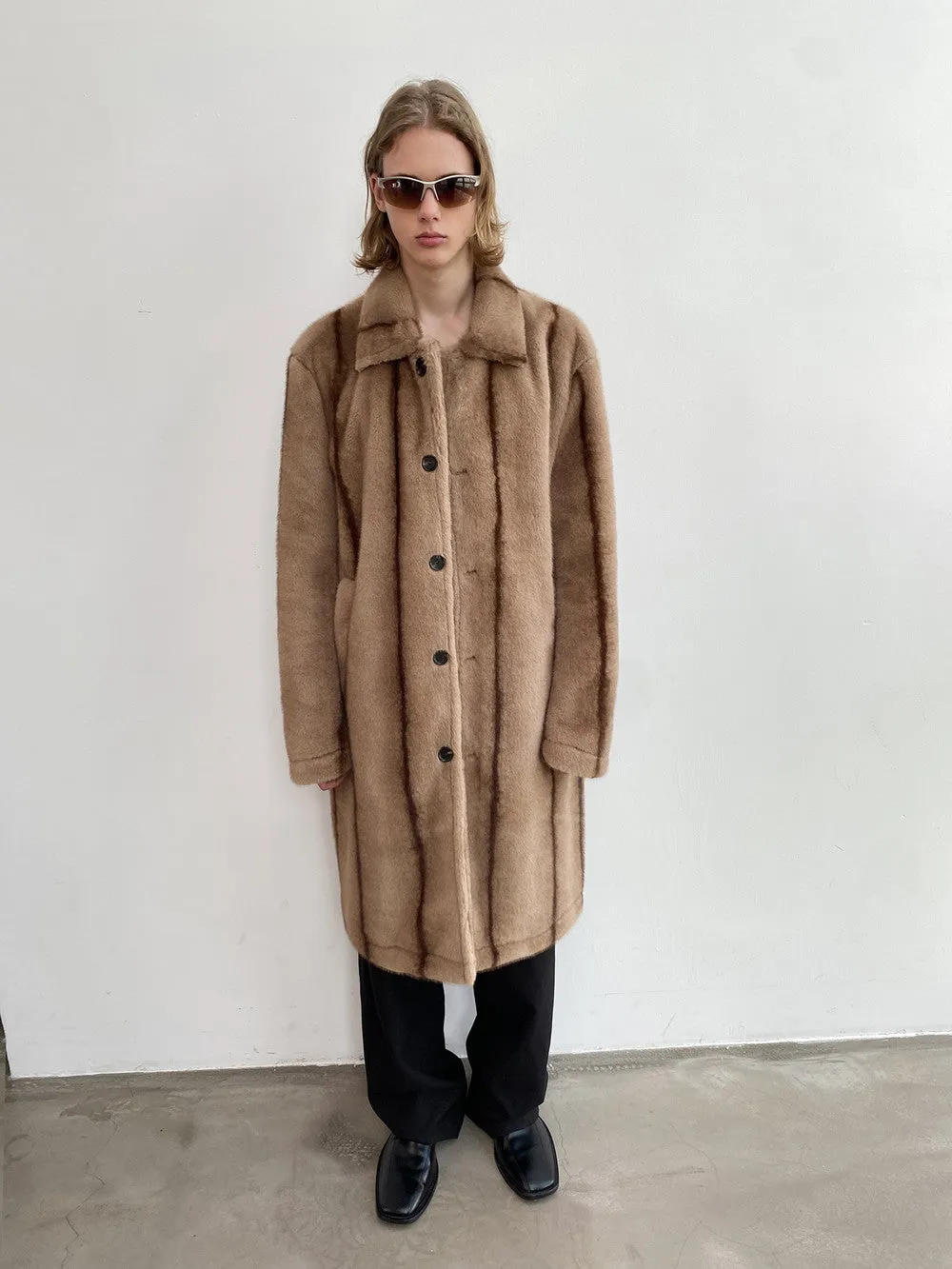 Unisex High-End Wool Warm Retro Long Boa-Coat