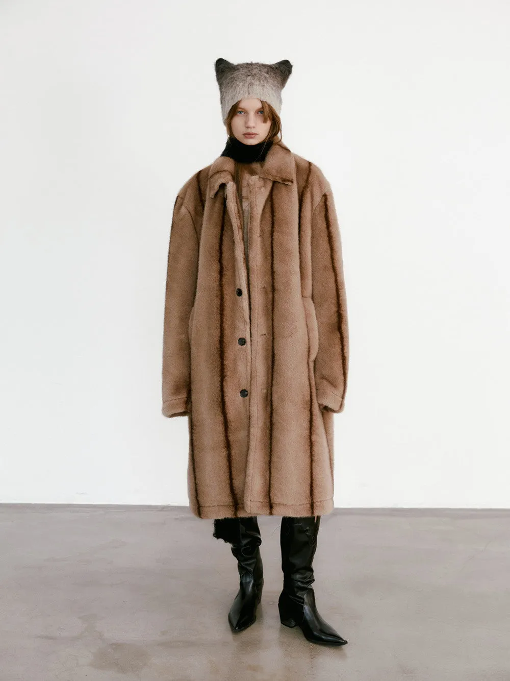 Unisex High-End Wool Warm Retro Long Boa-Coat