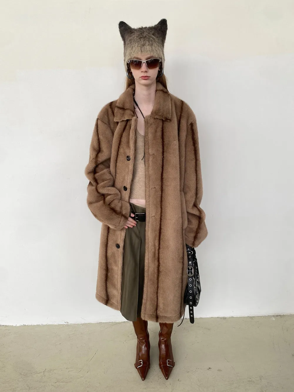 Unisex High-End Wool Warm Retro Long Boa-Coat