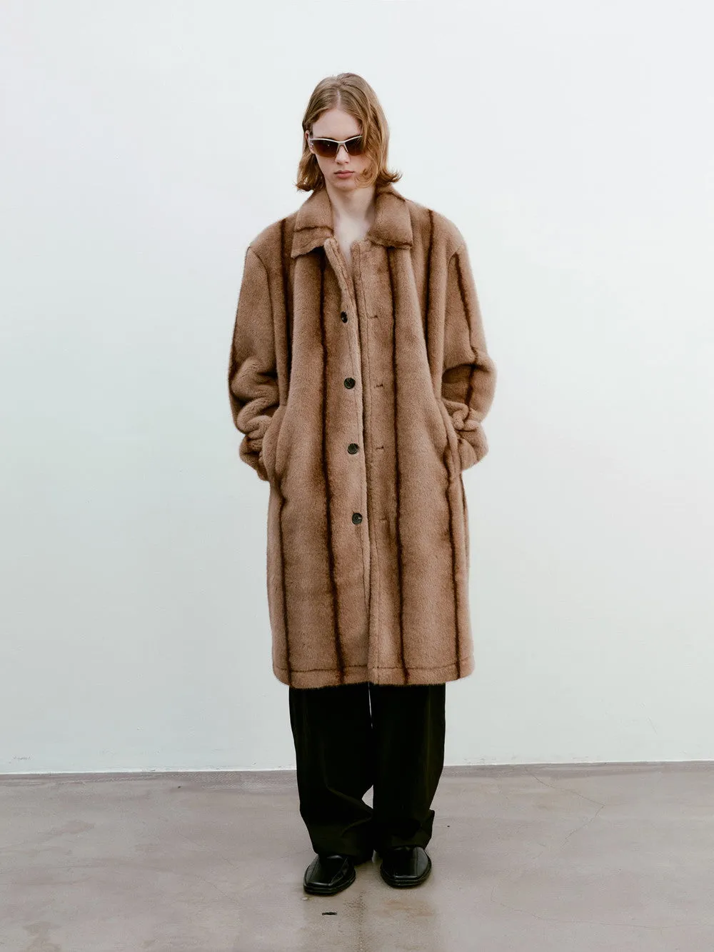 Unisex High-End Wool Warm Retro Long Boa-Coat