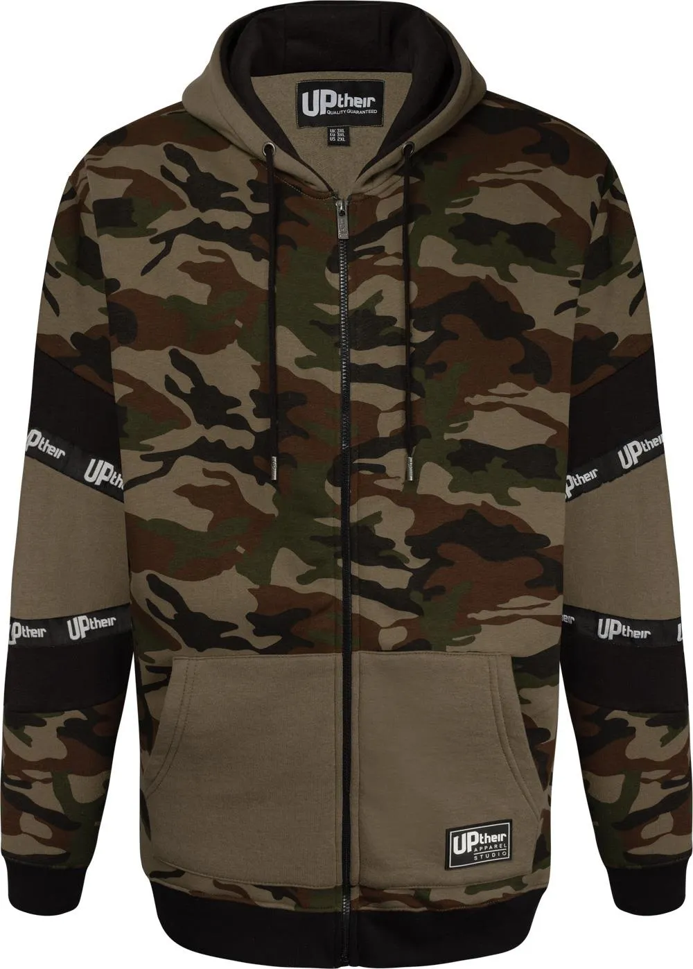 Uptheir Bermuda Triangle Camo Hoody - Green