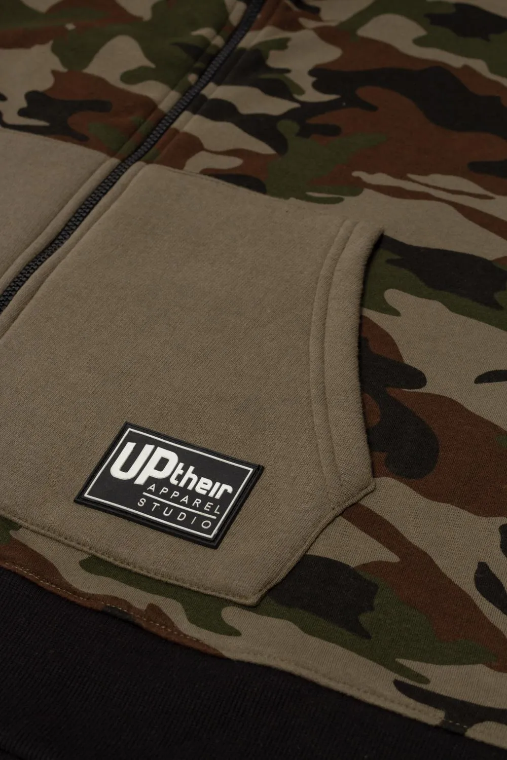 Uptheir Bermuda Triangle Camo Hoody - Green