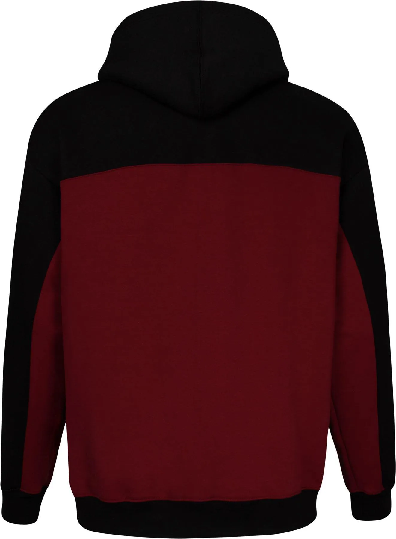 Uptheir Thor Zip Through Hoody - Black Burgundy