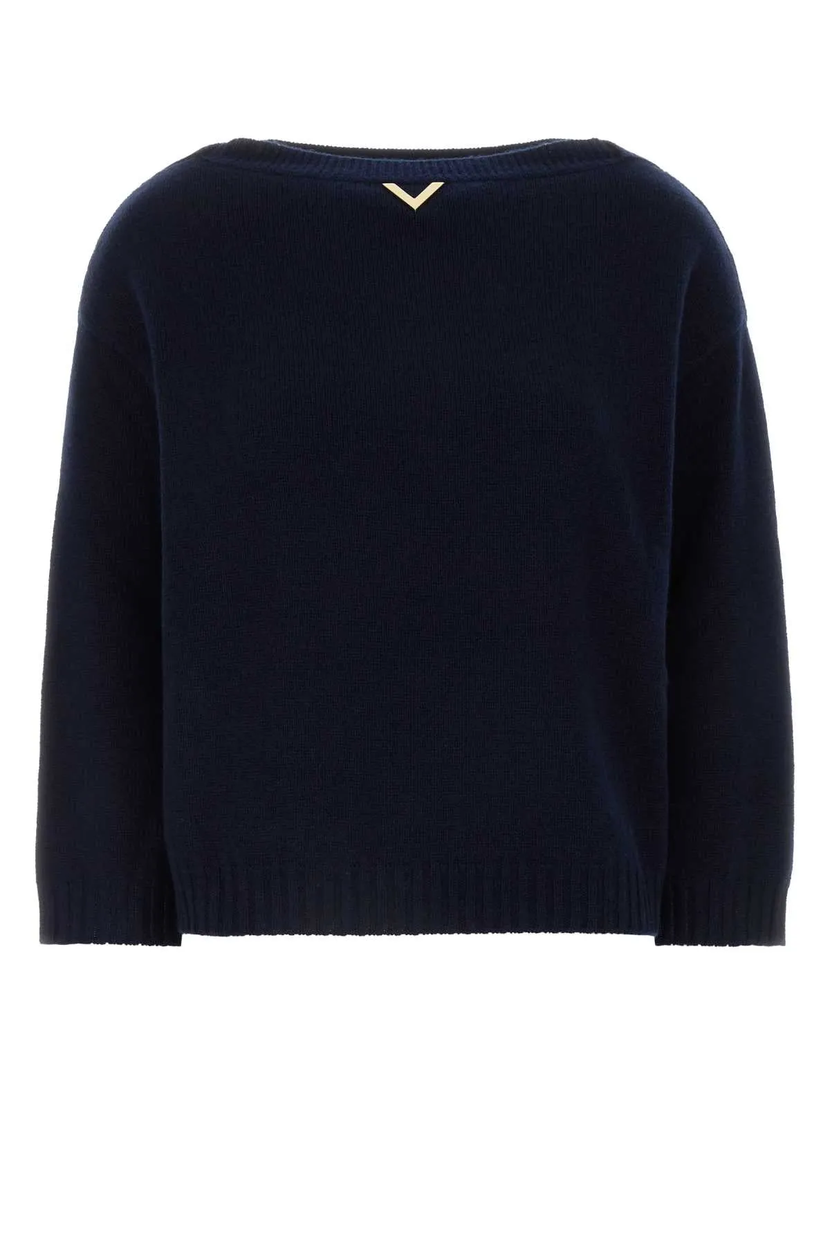 Valentino Garavani Navy Blue Cashmere Sweater