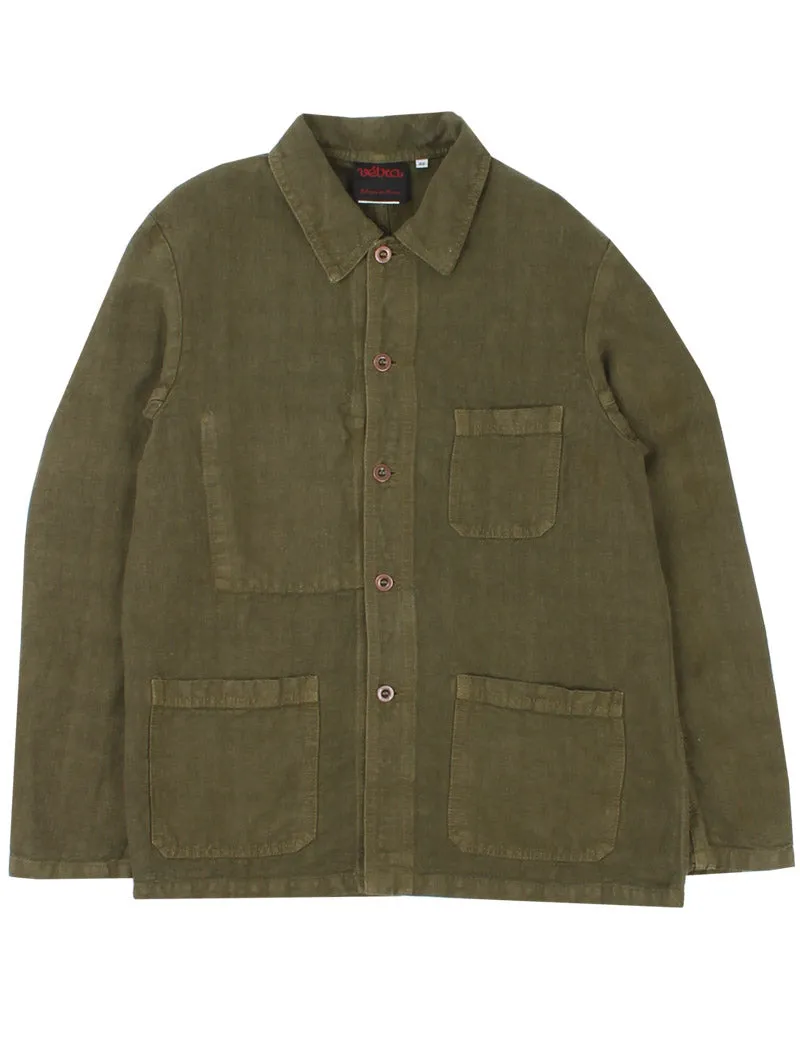 Vetra Heavy Linen Jacket Olive