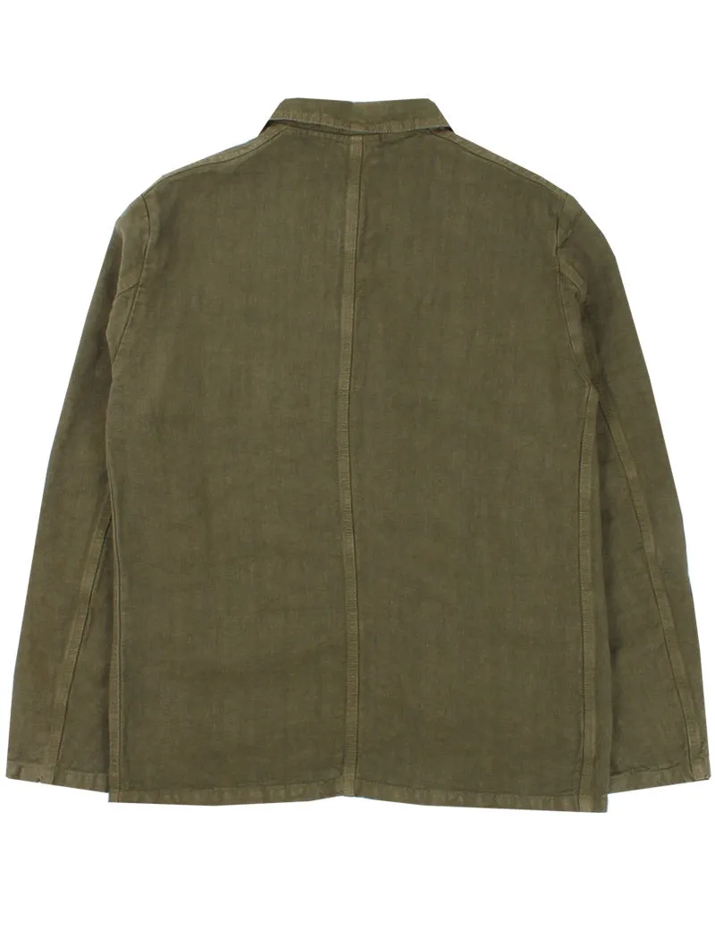 Vetra Heavy Linen Jacket Olive