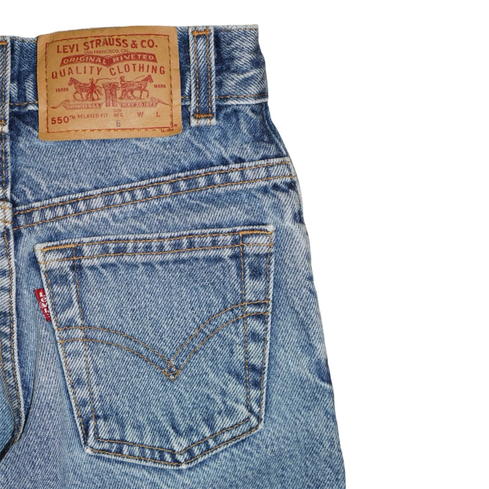 Vintage Levi's 550 Fit Jeans 4-6Y Red Tab