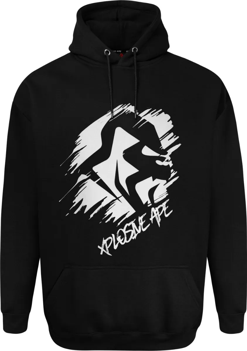 Xplosive Ape 4 Pack Scrawl, Sprayed, Vandal & Boarded Hoody Set - Black Navy