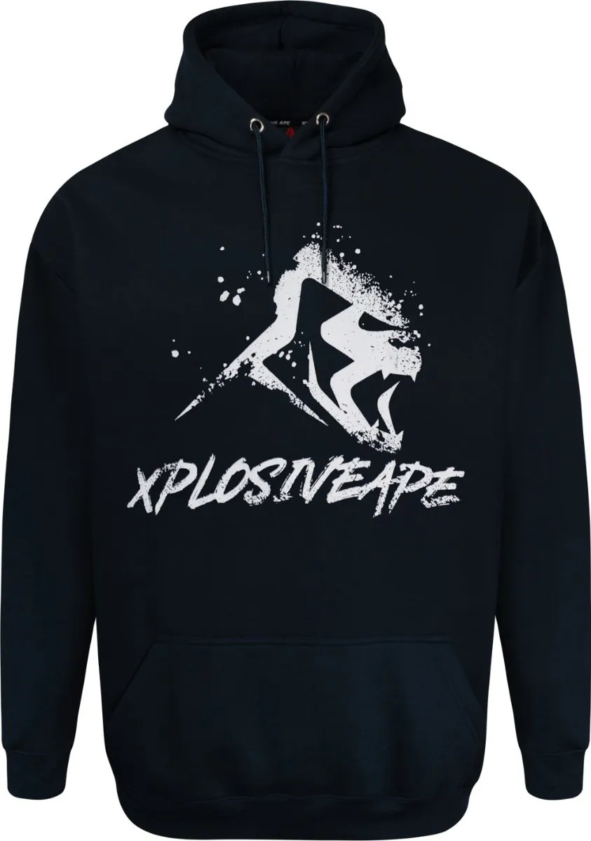 Xplosive Ape 4 Pack Scrawl, Sprayed, Vandal & Boarded Hoody Set - Black Navy