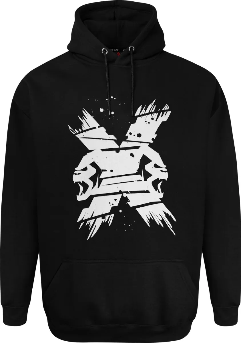 Xplosive Ape 4 Pack Scrawl, Sprayed, Vandal & Boarded Hoody Set - Black Navy